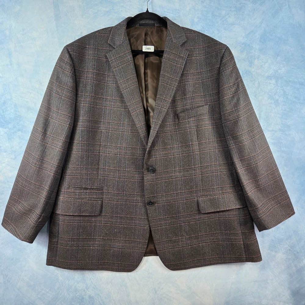 Michael Kors Brown Plaid Sport Coat Blazer